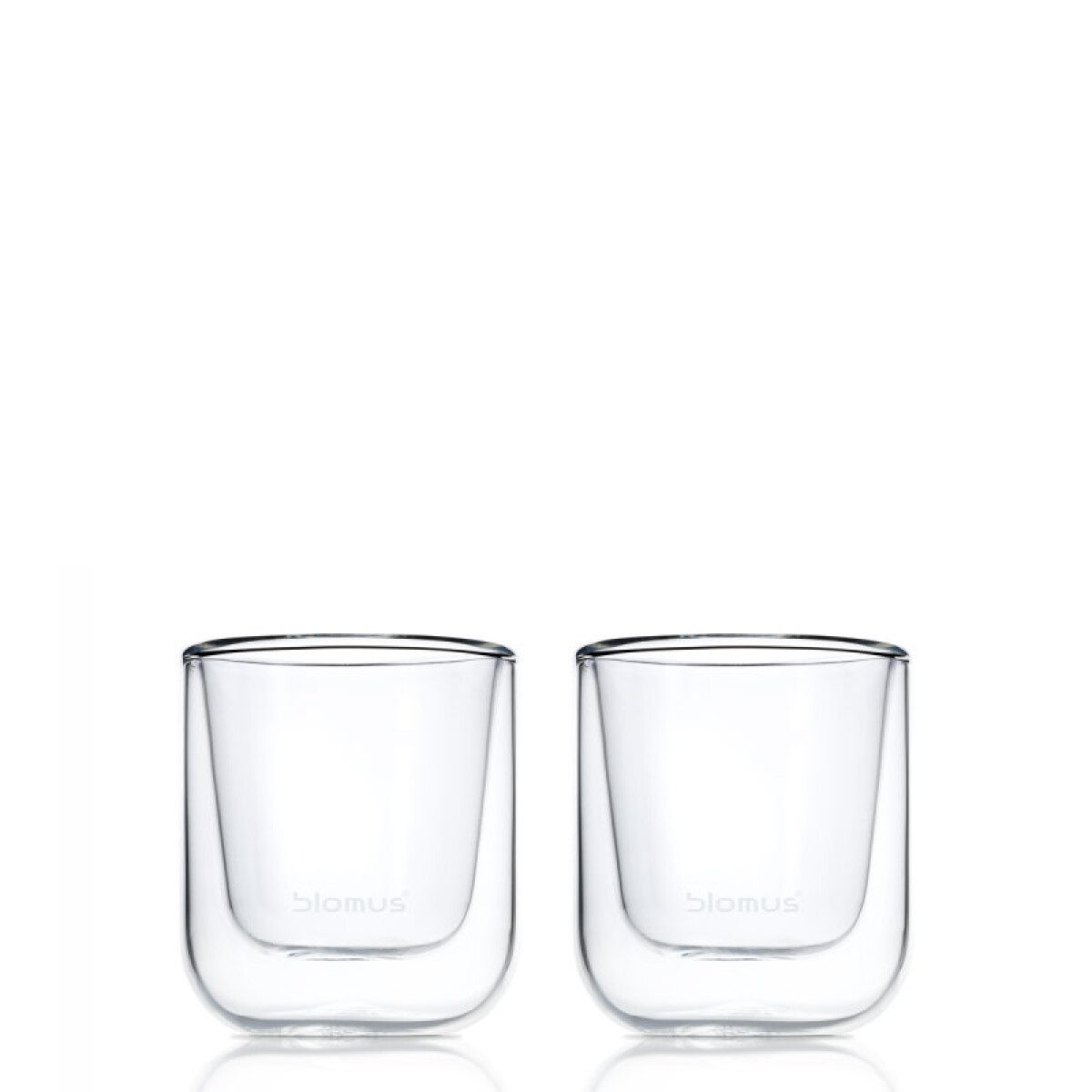 Комплект от 2 бр двустенни стъклени чаши BLOMUS NERO за еспресо - 80 мл