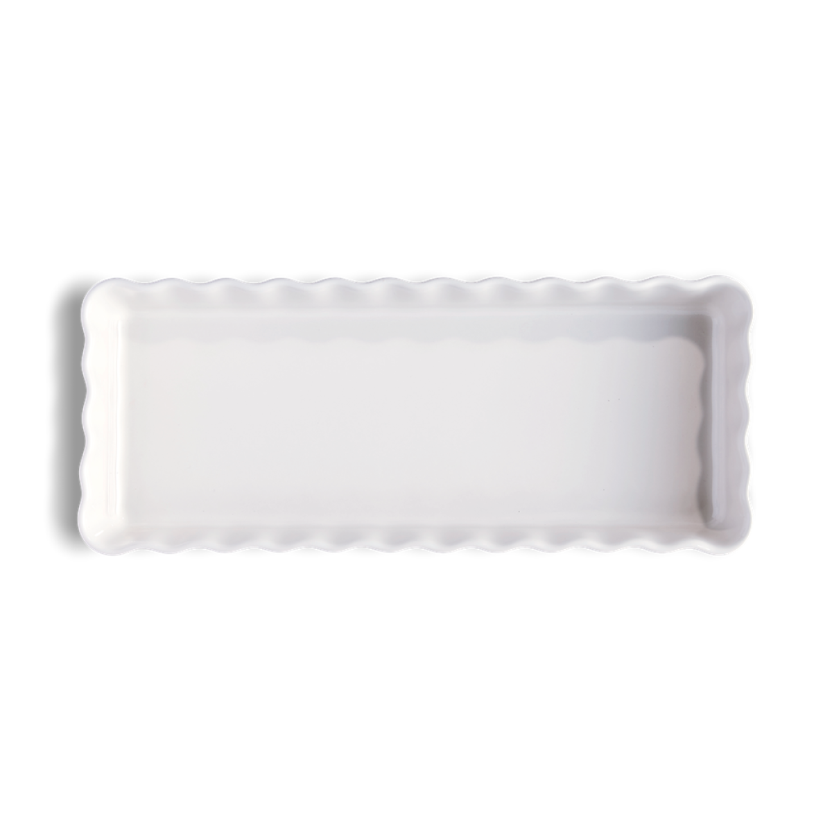 Керамична форма за тарт EMILE HENRY SLIM RECTANGULAR TART DISH - цвят бял