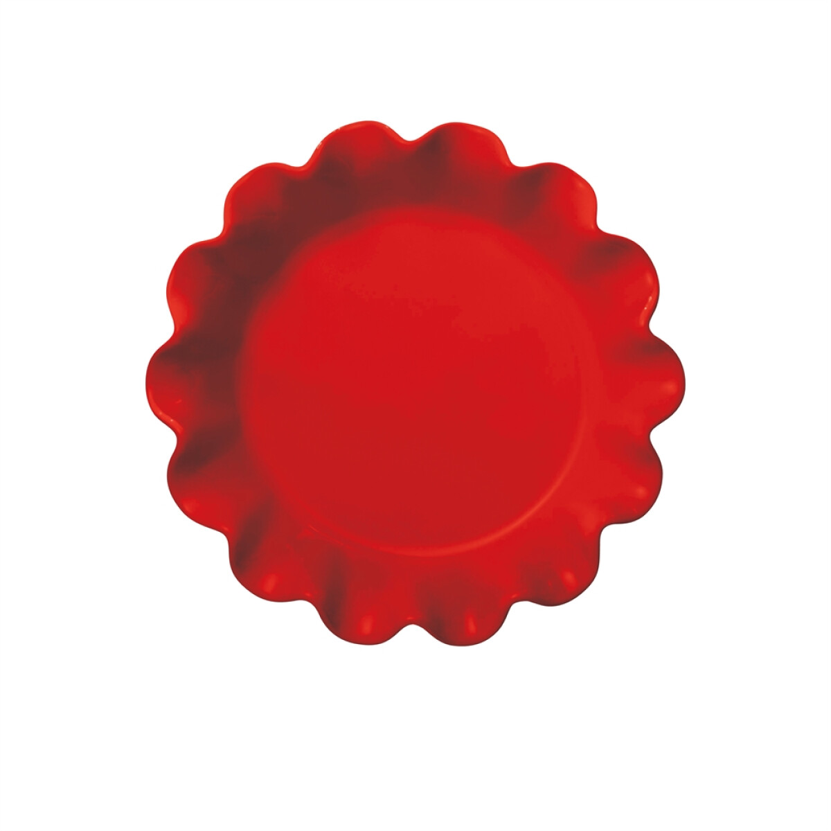 Керамична форма за пай EMILE HENRY RUFFLED PIE DISH - Ø 27 см, цвят червен