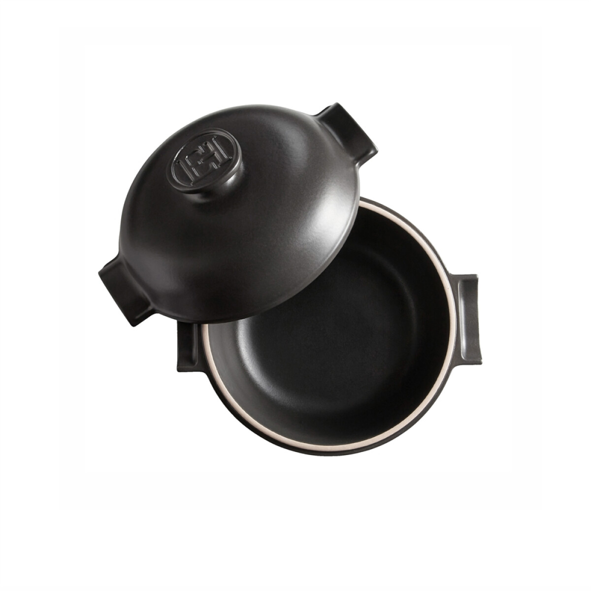 Керамична индукционна тенджера EMILE HENRY DELIGHT - 2 л, Ø 22,5 см, цвят черен