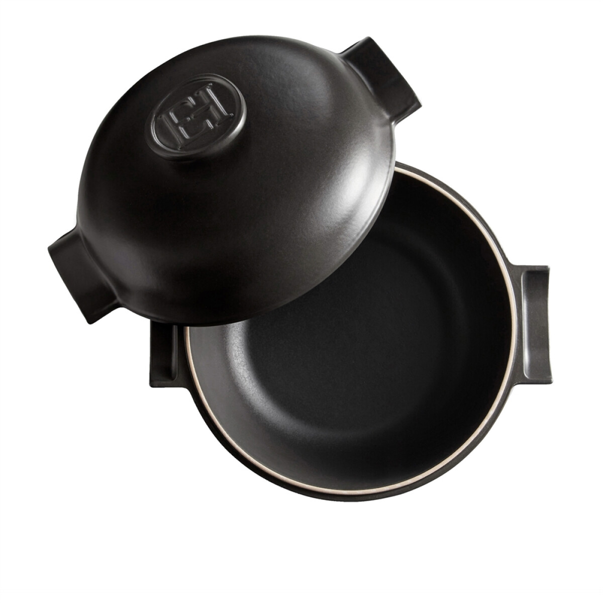 Керамична индукционна тенджера EMILE HENRY DELIGHT - 4 л, Ø 27 см, цвят черен
