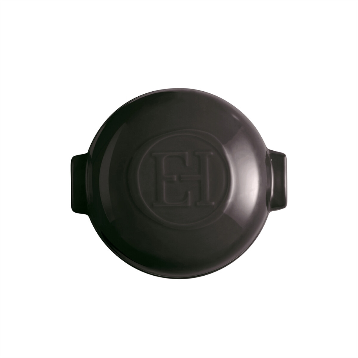 Керамична форма за печене с капак EMILE HENRY CHEESE BAKER - Ø 19 см, цвят черен