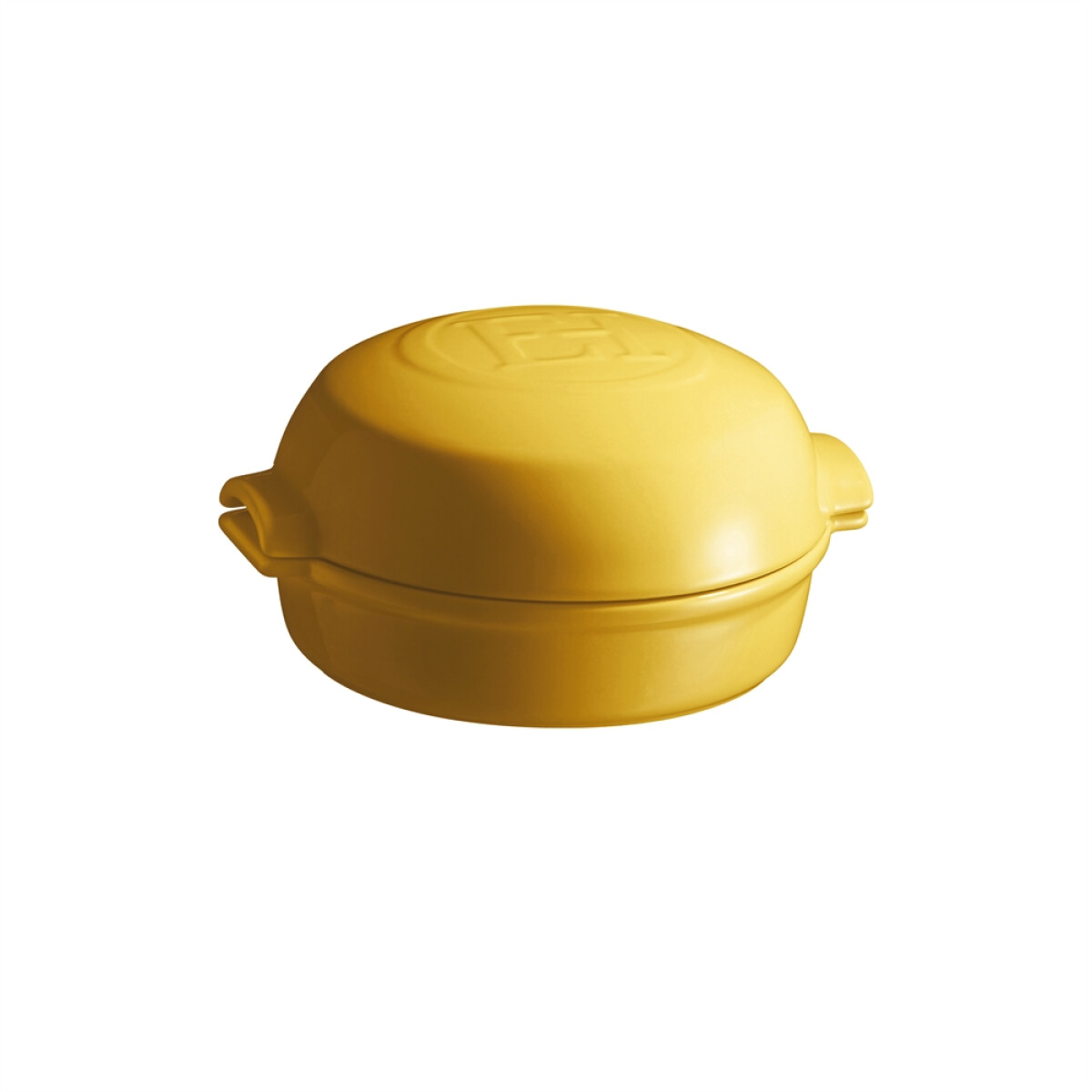 Керамична форма за печене с капак EMILE HENRY CHEESE BAKER - Ø 19 см, цвят жълт