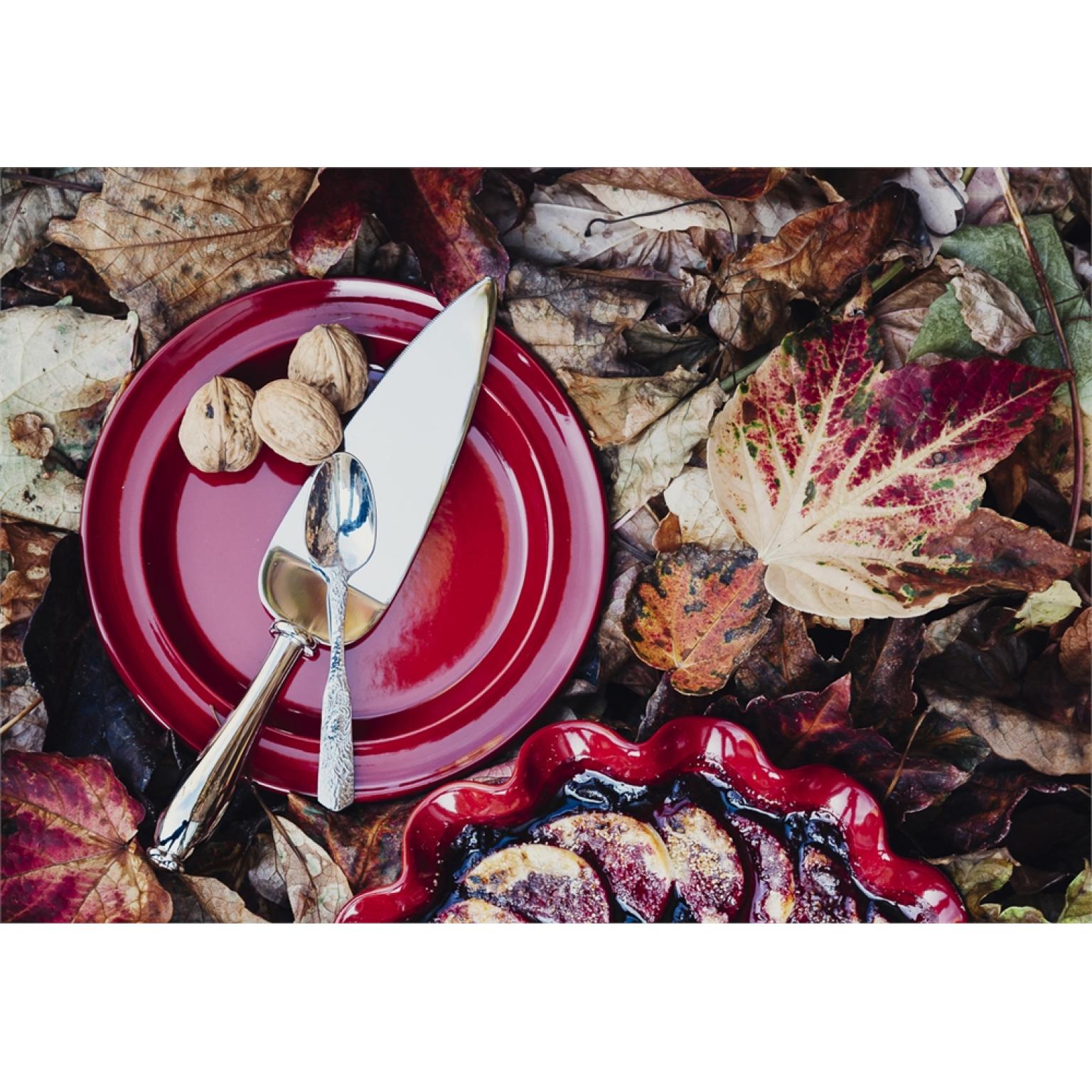 Керамична десертна чиния EMILE HENRY SALAD/DESSERT PLATE - цвят червен