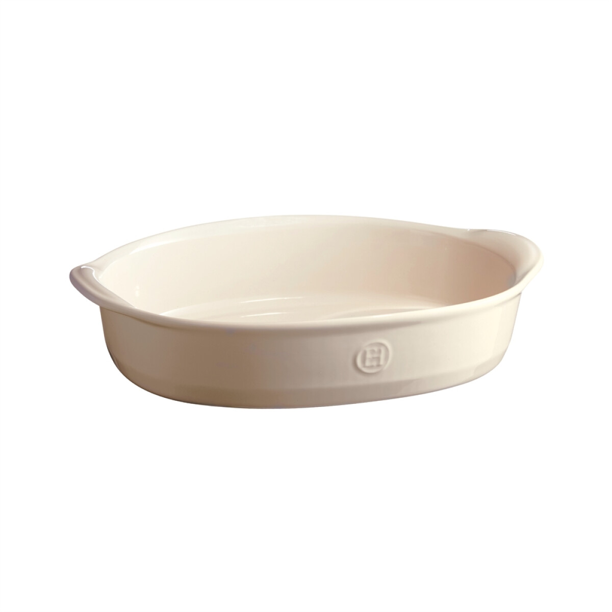 Керамична тава EMILE HENRY OVAL OVEN DISH - 35х22,5 см, цвят екрю