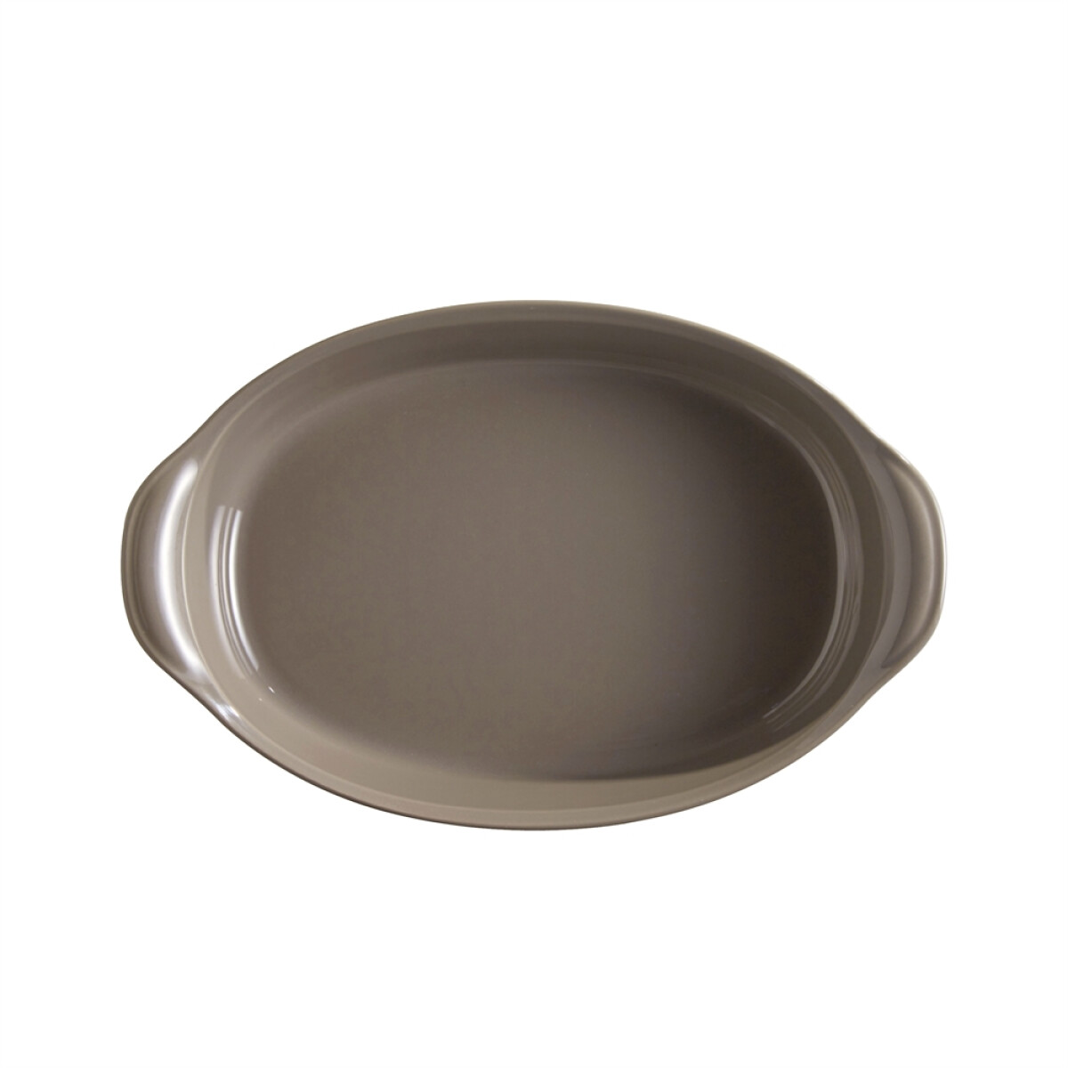 Керамична тава EMILE HENRY OVAL OVEN DISH - 35х22,5 см, цвят сиво-бежов