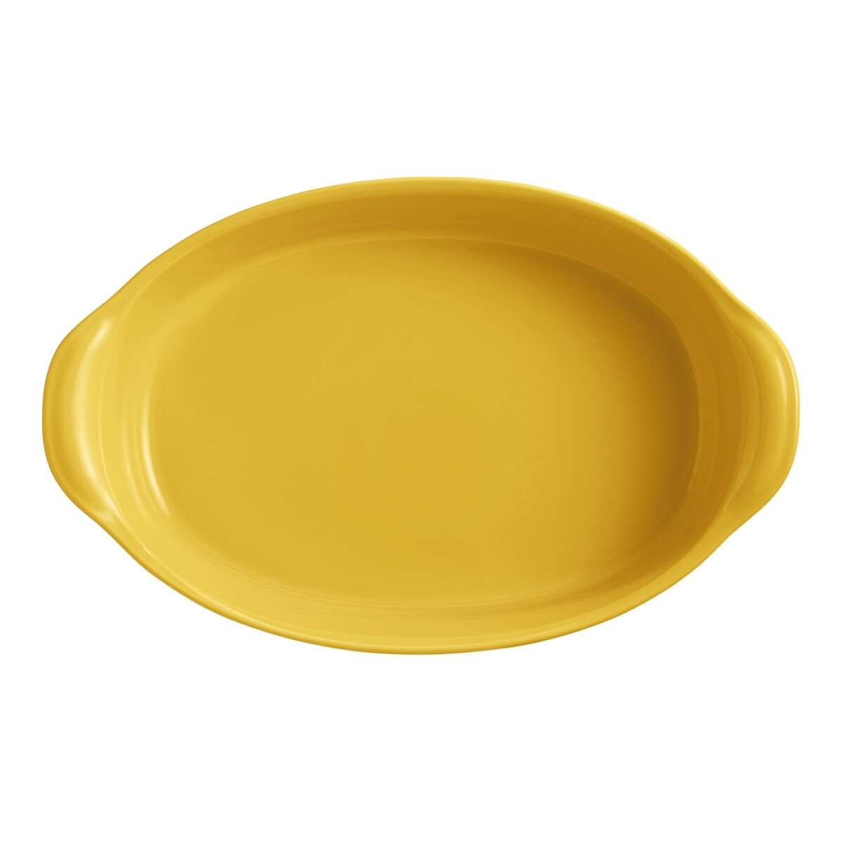 Керамична овална форма за печене EMILE HENRY LARGE OVAL OVEN DISH - 41,5 х 26,5 см, цвят жълт