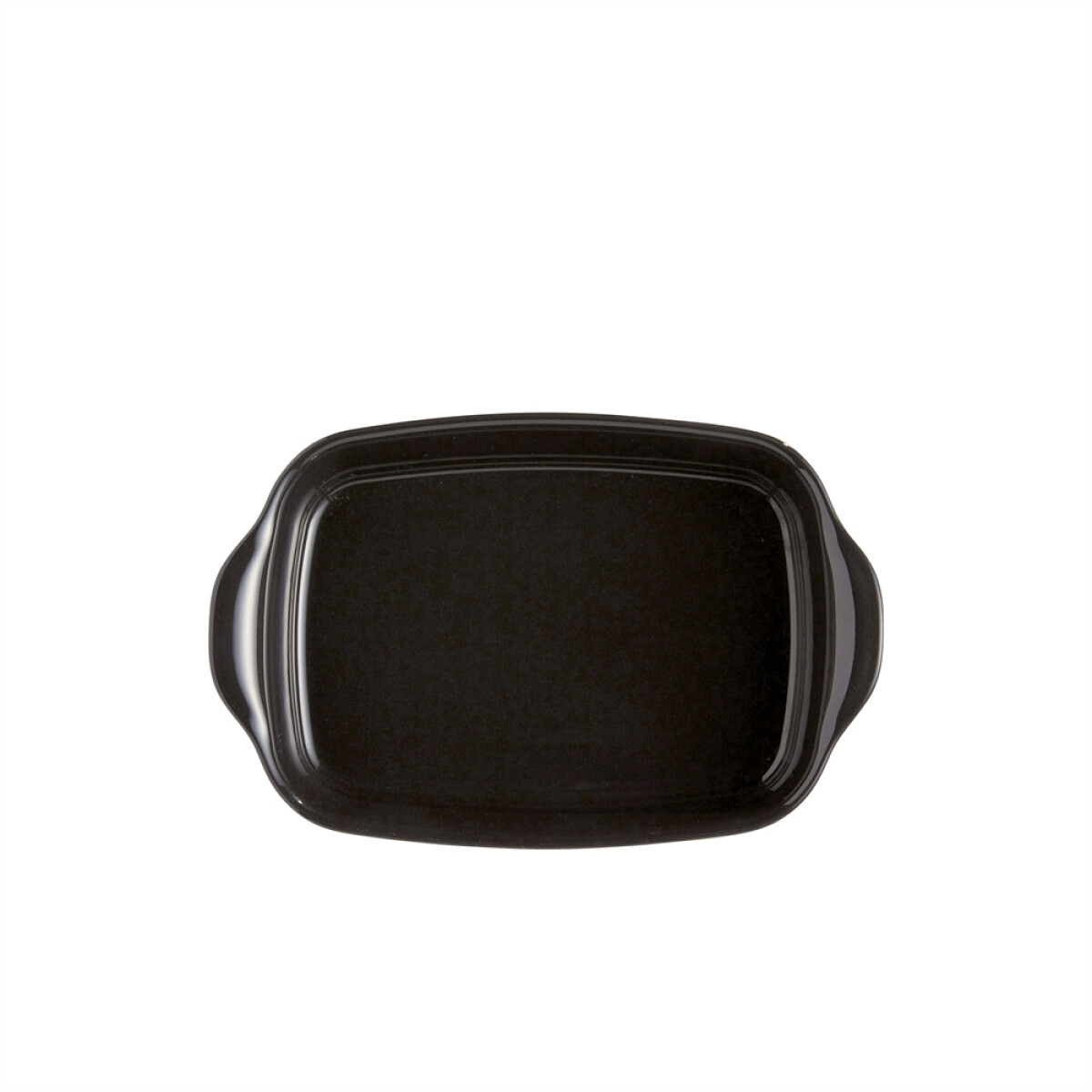 Керамична тава EMILE HENRY SMALL RECTANGULAR OVEN DISH - 30 х 19 см, цвят черен