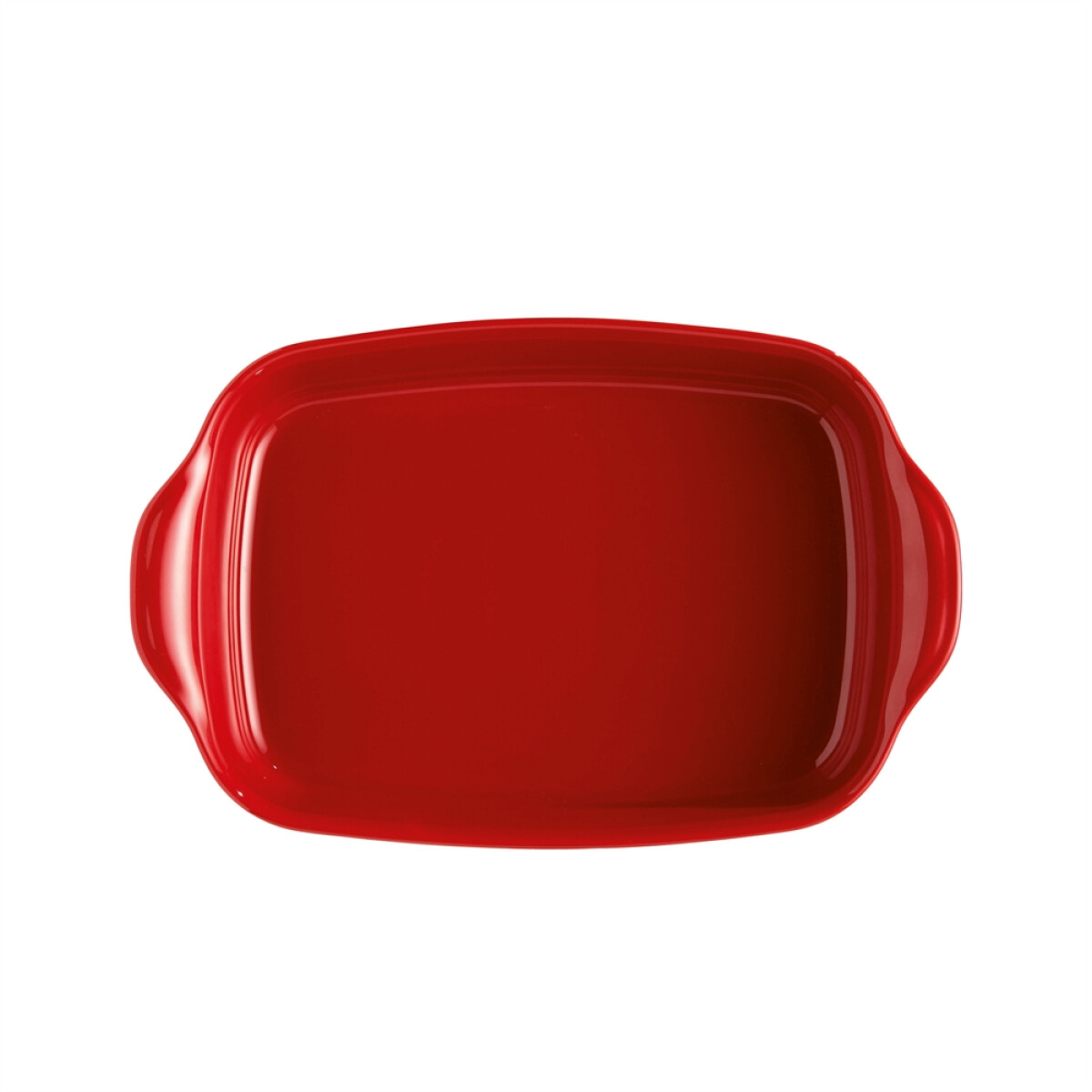 Керамична тава EMILE HENRY RECTANGULAR OVEN DISH - 36,5 х 23,5 см, цвят червен