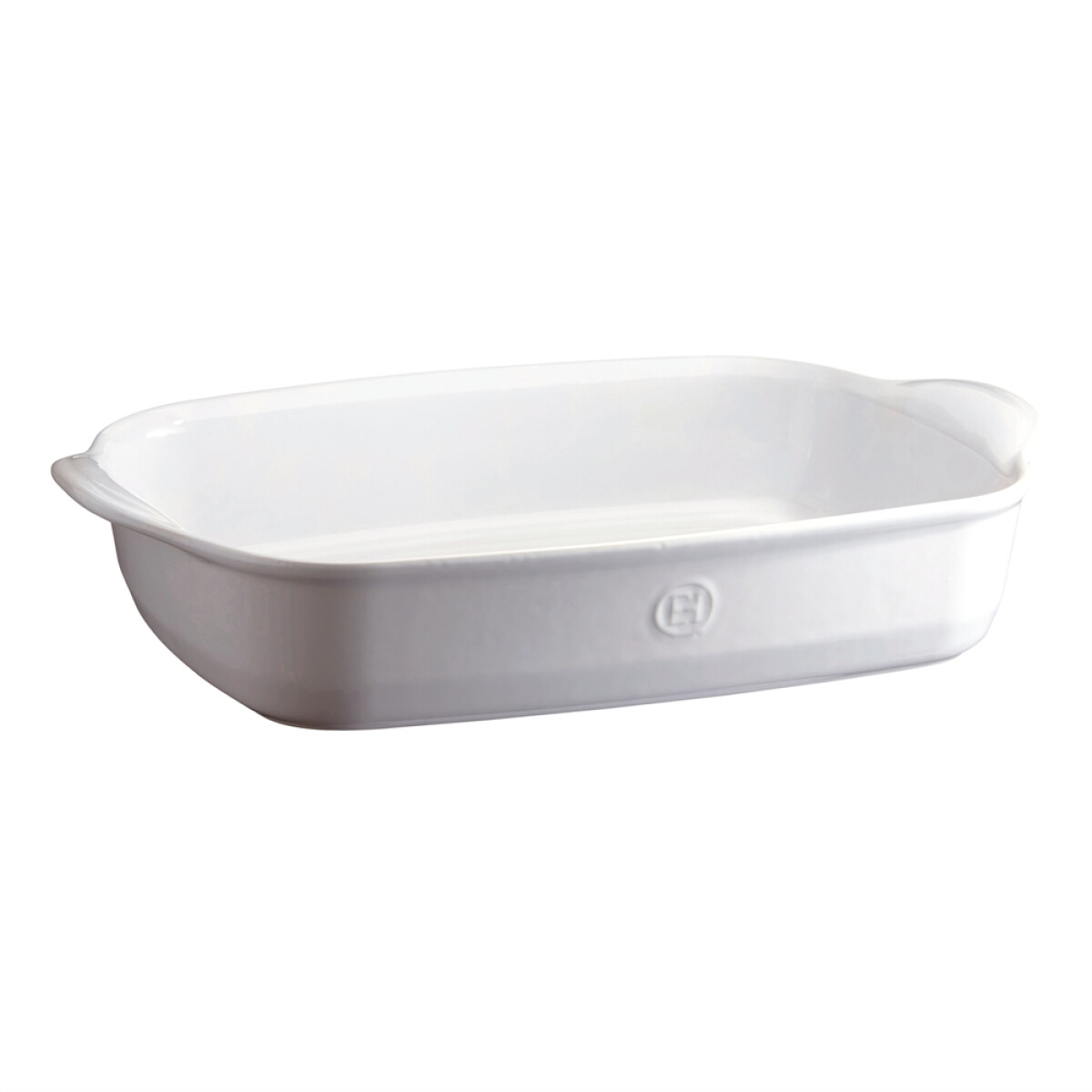 Керамична тава EMILE HENRY LARGE RECTANGULAR OVEN DISH - 42 х 28 см, цвят бял