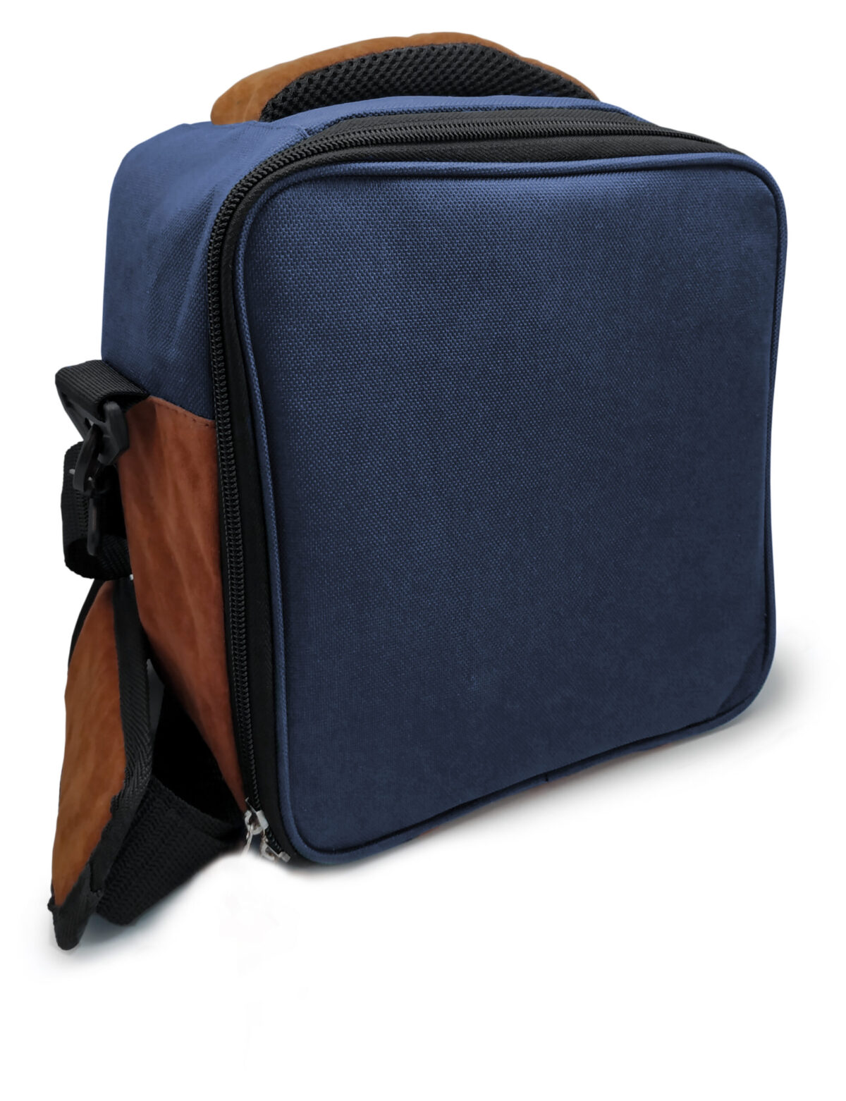 Nerthus Термоизолираща чанта за храна с 2 джоба - син цвят