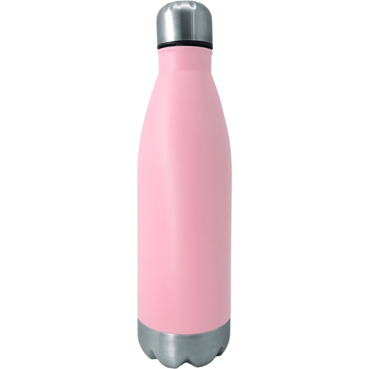 Nerthus Туристическа бутилка цвят розов/инокс - 750 мл.
