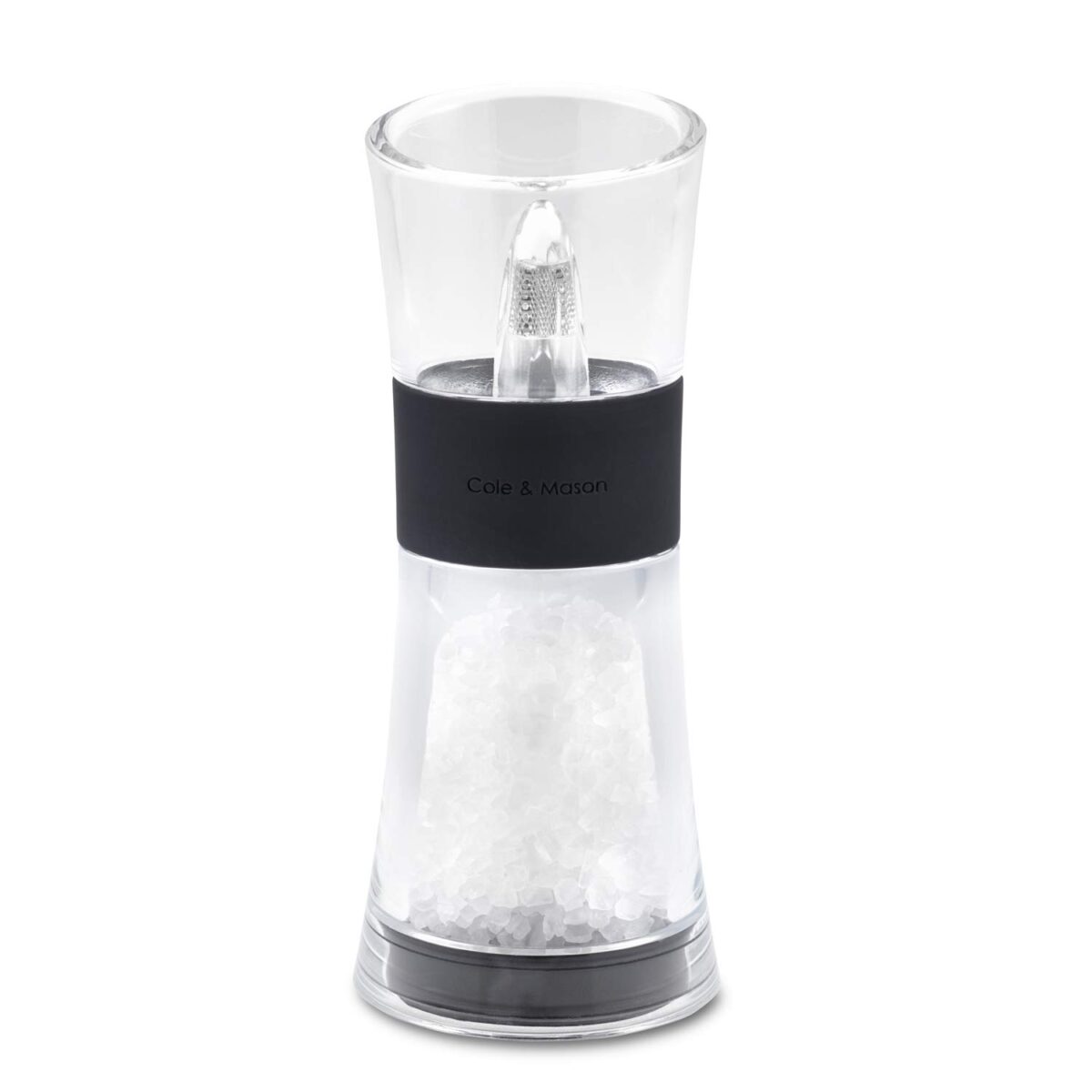 Комплект мелнички за сол и пипер COLE&MASON FLIP - 15,4 см, черни