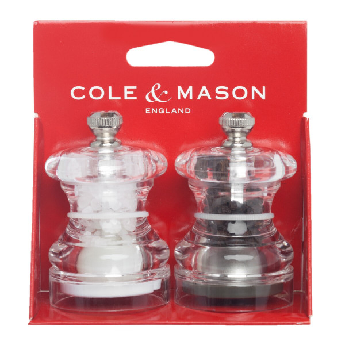 Комплект мелнички за сол и пипер COLE&MASON BUTTON - 6,5 см