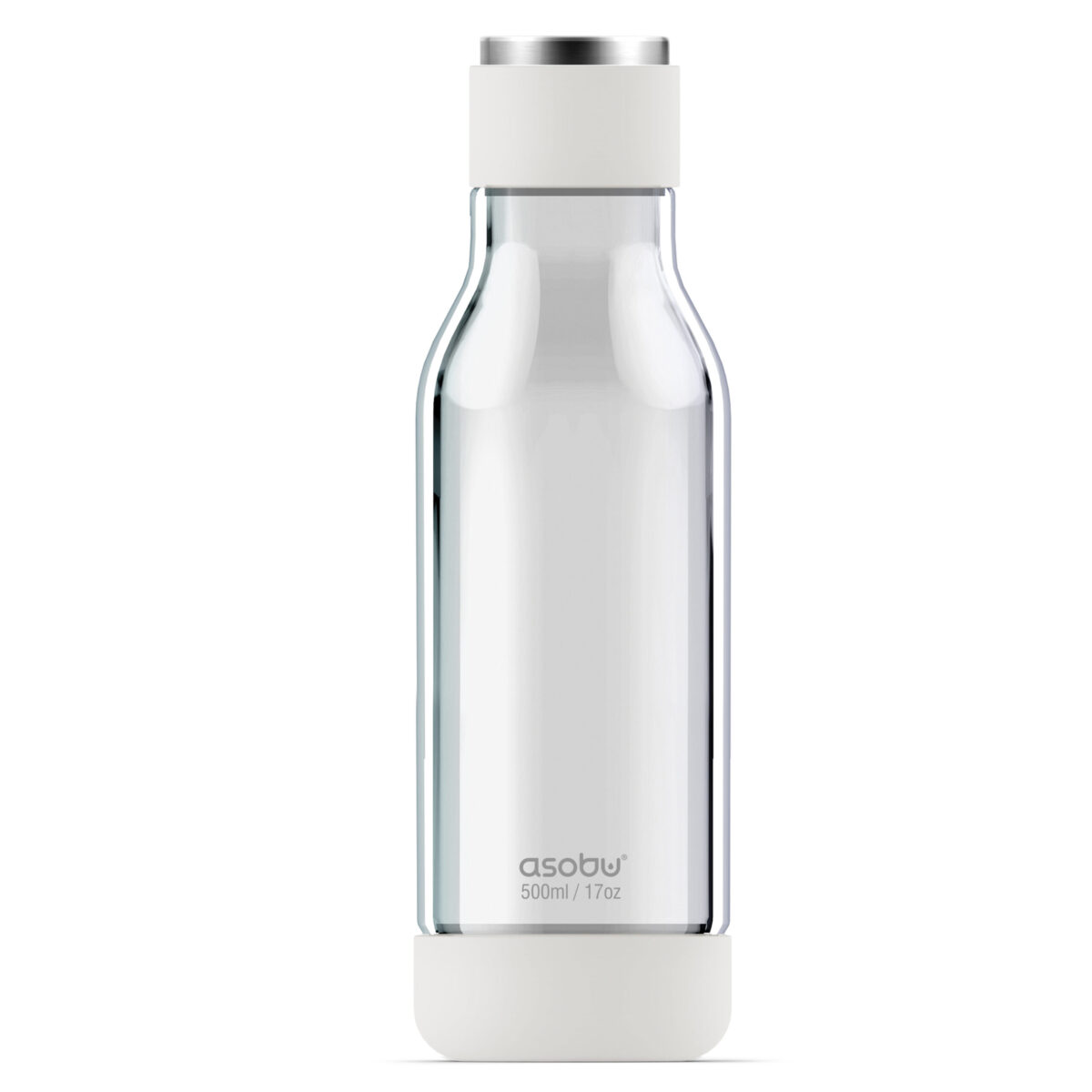 Двустенна бутилка ASOBU INNER PEACE - стъкло/тритан, 500 мл, прозрачна