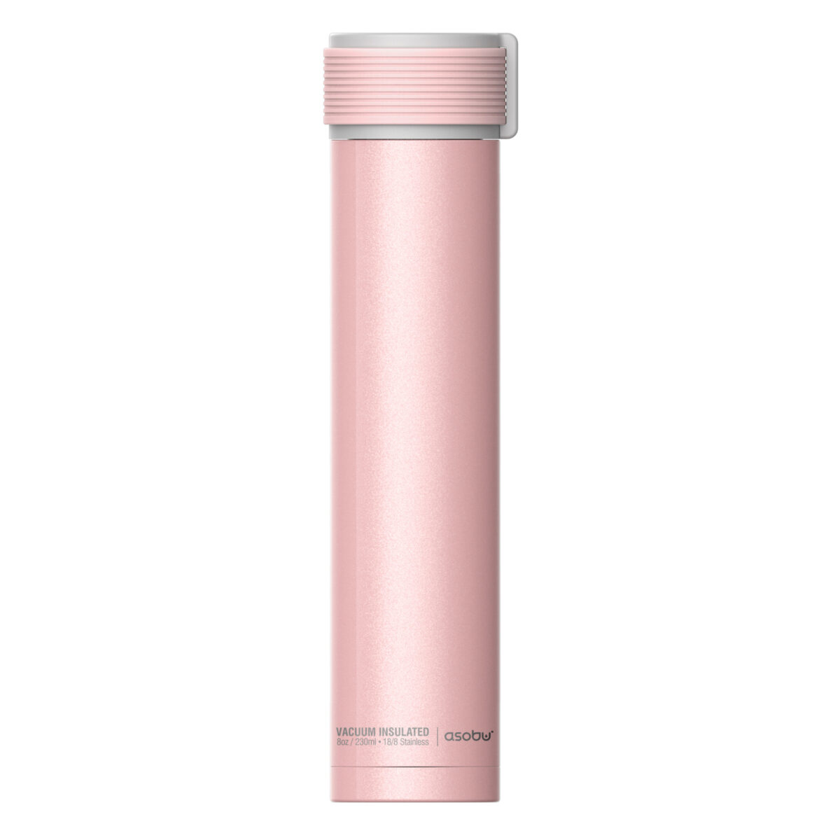 Двустенна термо бутилка ASOBU SKINNY MINI - 230 мл, цвят розов