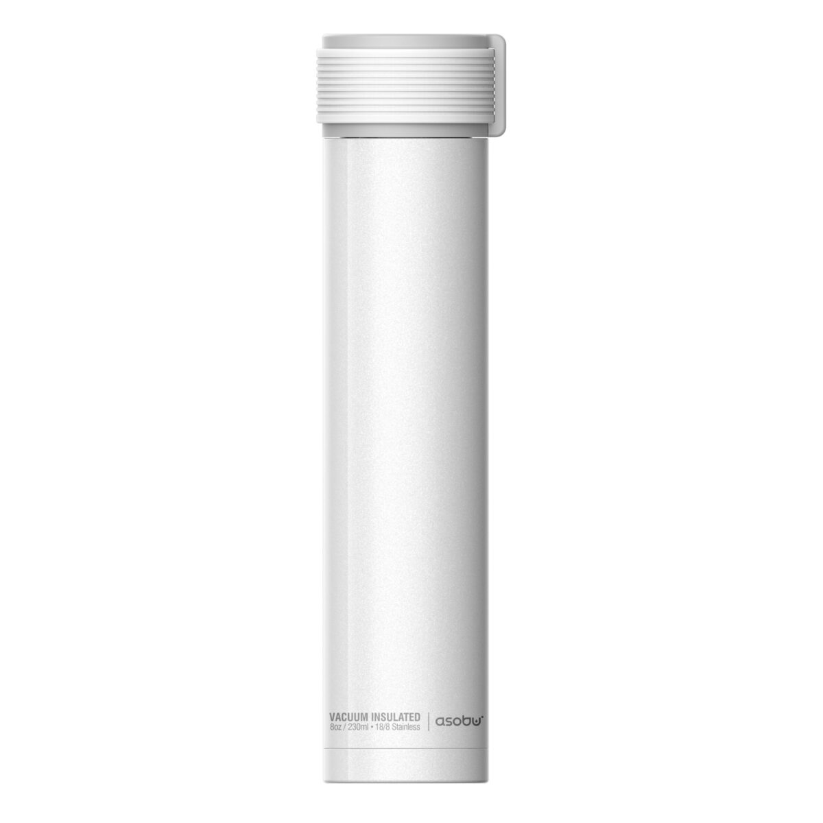Двустенна термо бутилка ASOBU SKINNY MINI - 230 мл, цвят бял