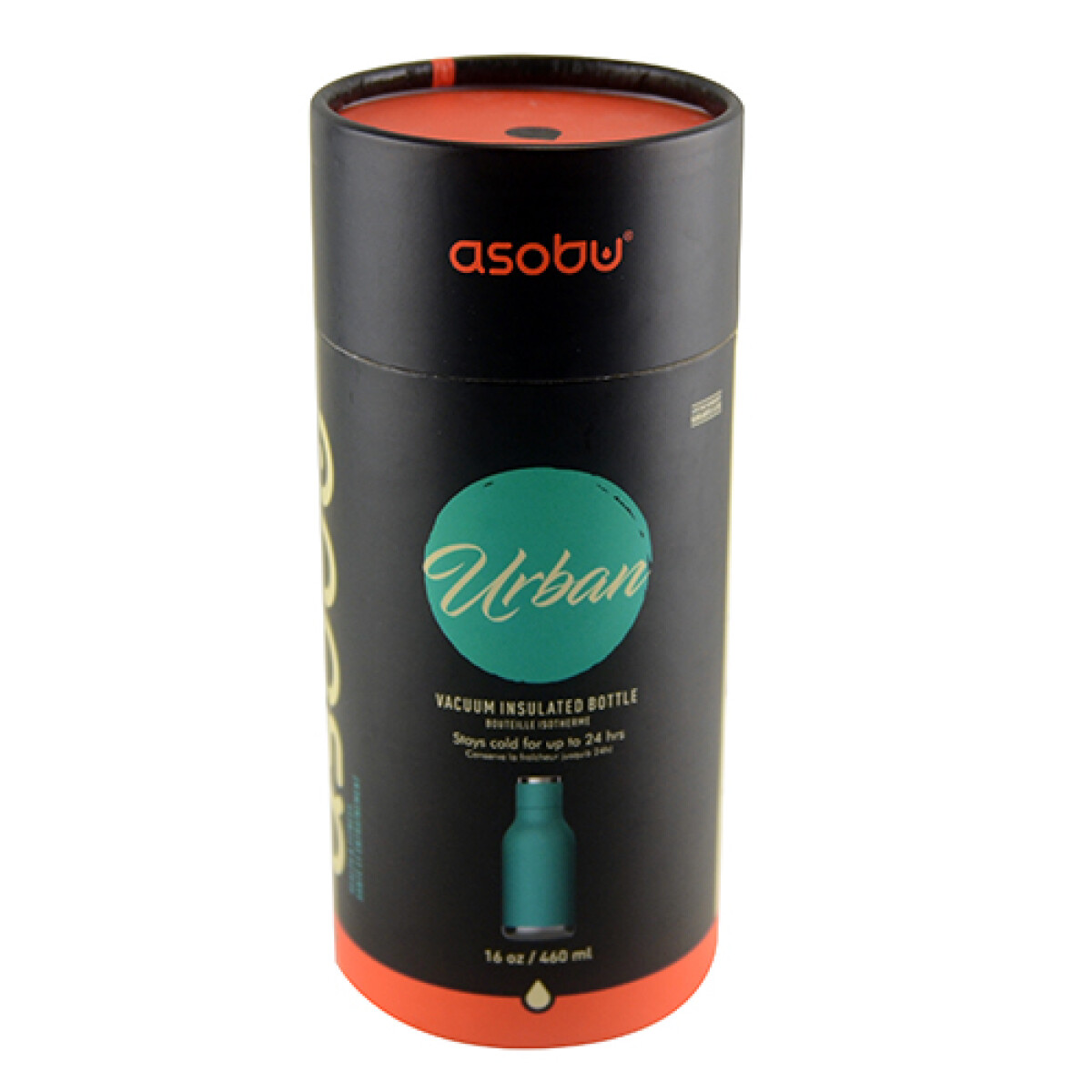 Двустенна термо бутилка ASOBU URBAN - 460 мл, цвят черен