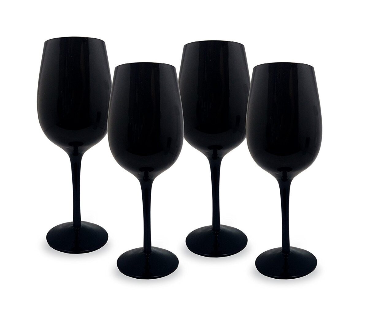 Сет от 4 черни чаши за вино Vin Bouquet