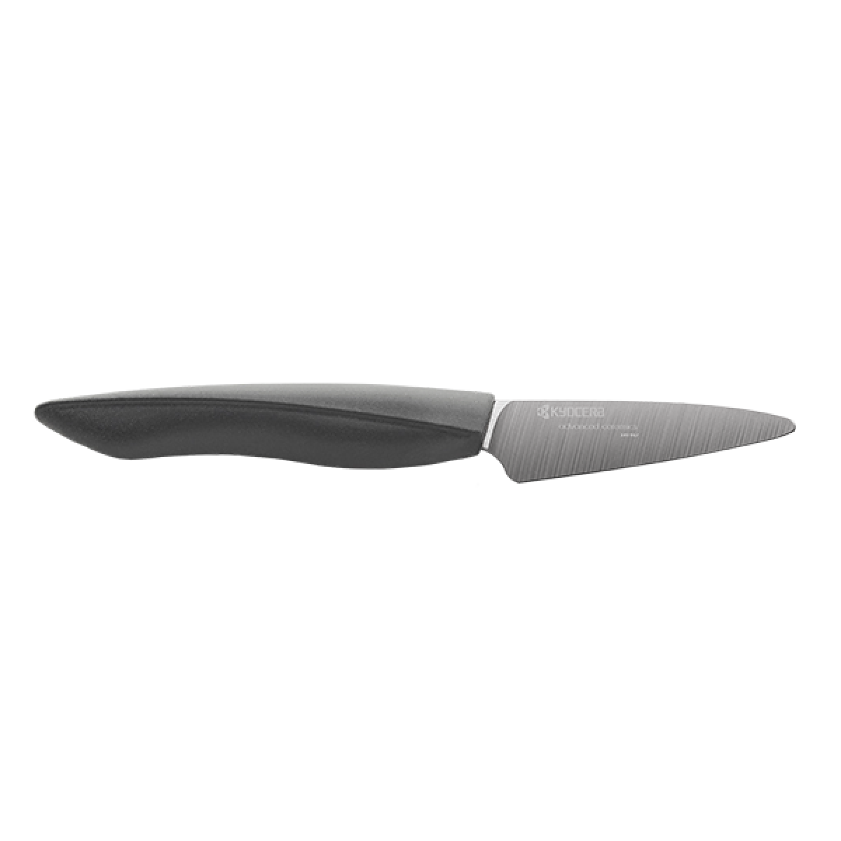 Керамичен нож за белене KYOCERA серия SHIN - черно острие/черна дръжка