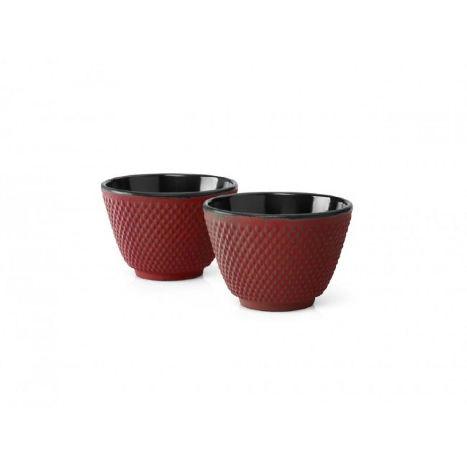 Сет от 2 чугунени чаши за чай BREDEMEIJER Xilin - червени