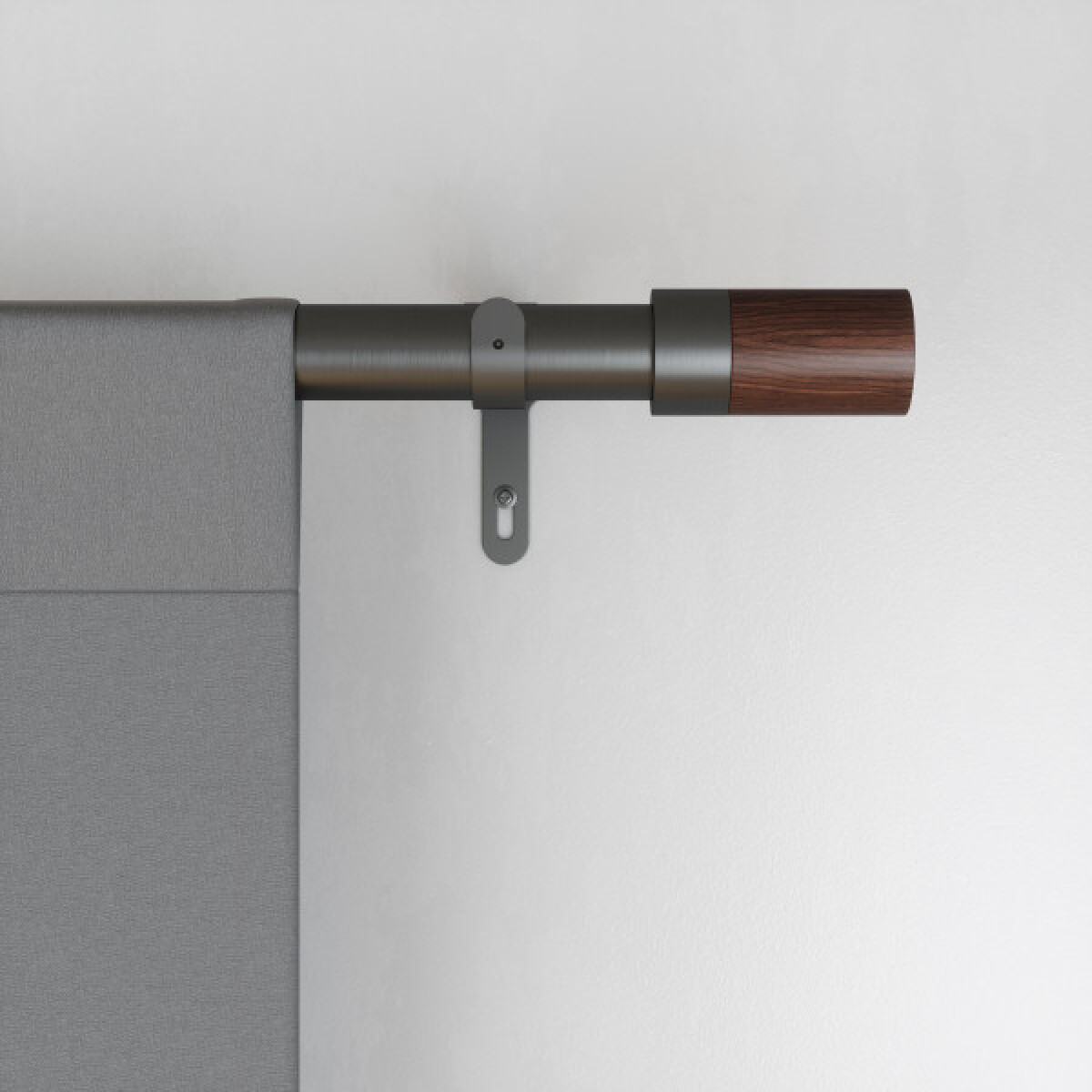 Корниз UMBRA BLOK - цвят “Gun Metal“, размер 91-183 см