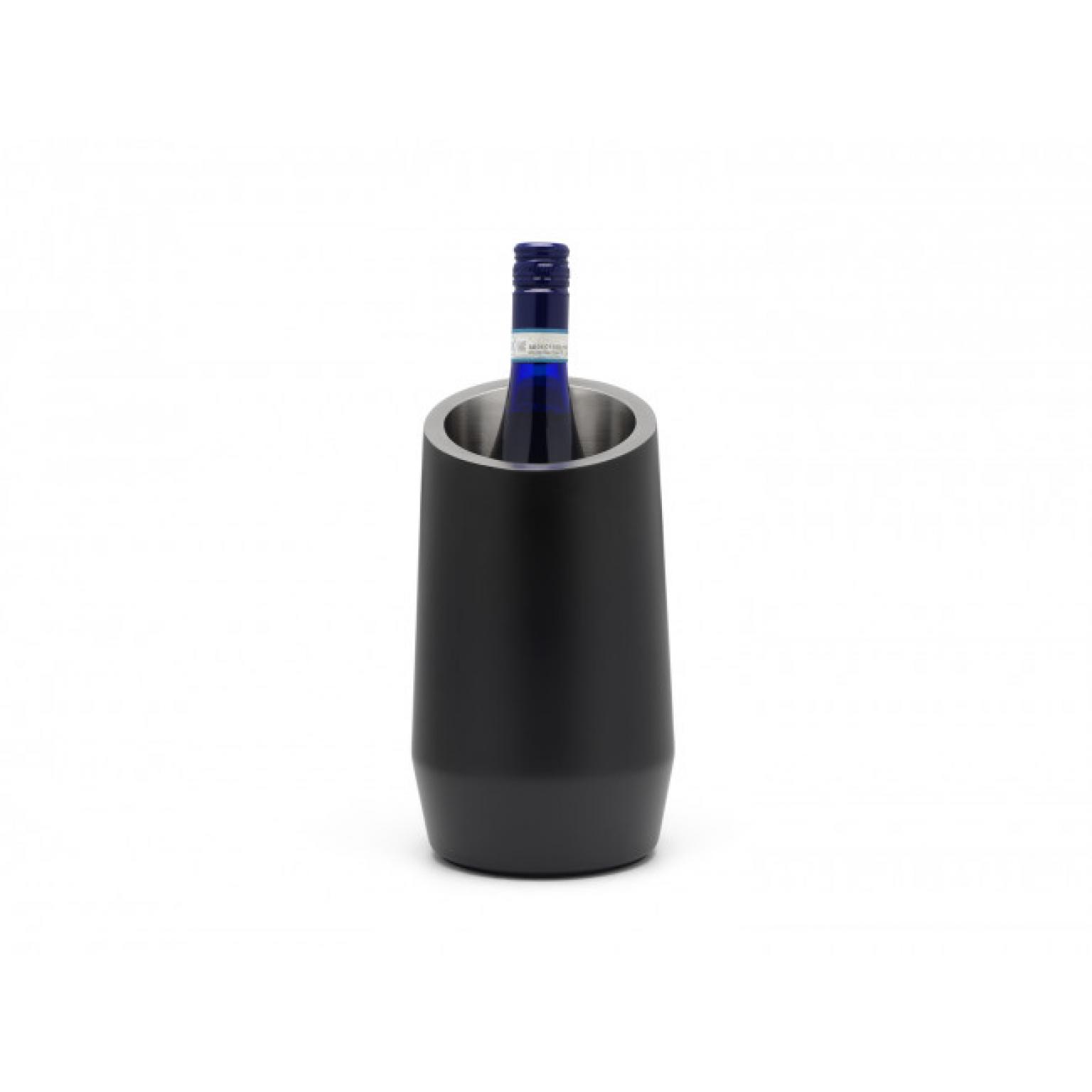 Двустенен стоманен охладител за бутилки LEOPOLD VIENNA - цвят черен