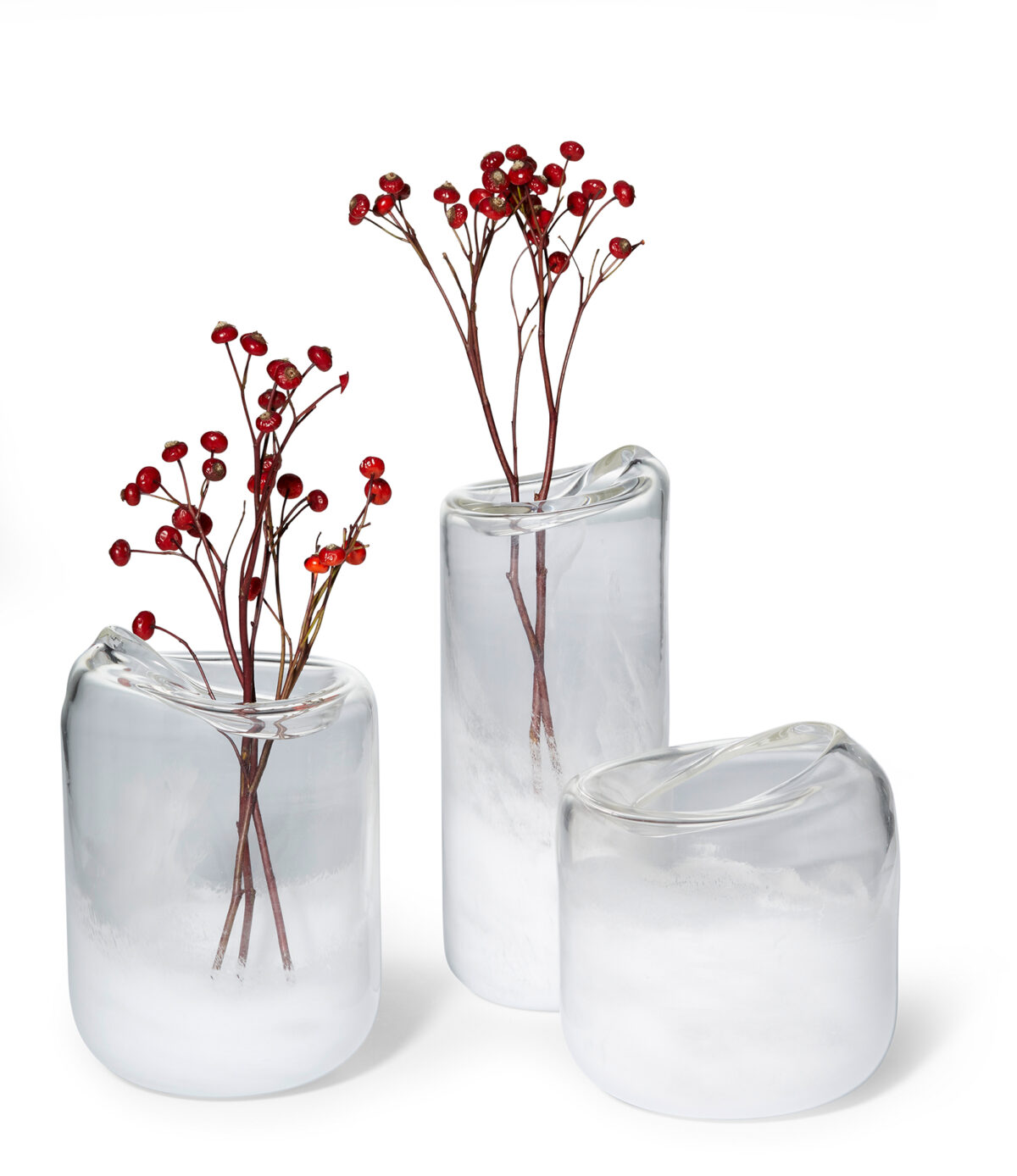 Стъклена ваза PHILIPPI SNOW - размер S