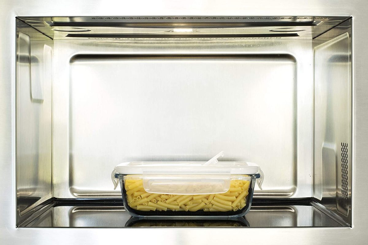 Сет от 3 бр стъклени кутии за храна с различни размери PEBBLY - 620, 650, 800 мл