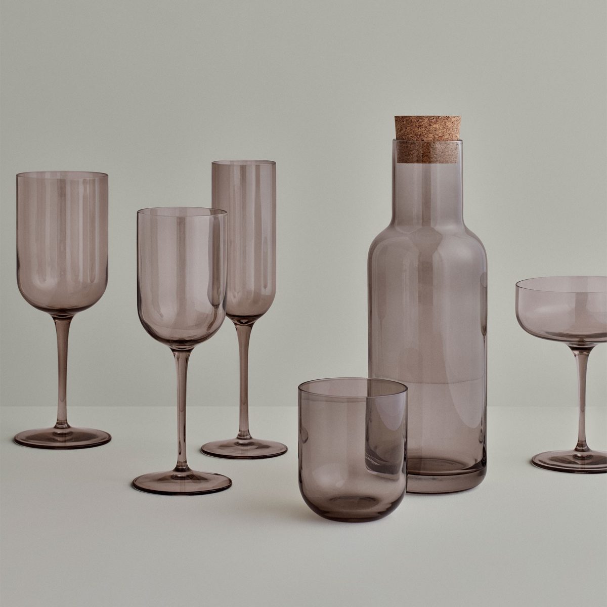 Комплект от 4 бр чаши за вино BLOMUS FUUM - 210 мл, цвят опушено кафяво (Fungi)
