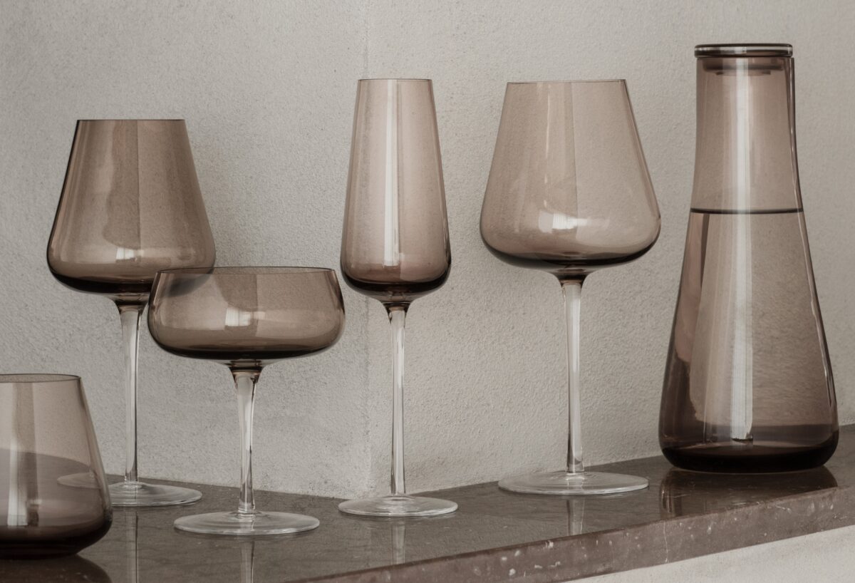 Комплект от 2 бр чаши за вино BLOMUS BELO - 400 мл, цвят опушено кафяво (Coffee)