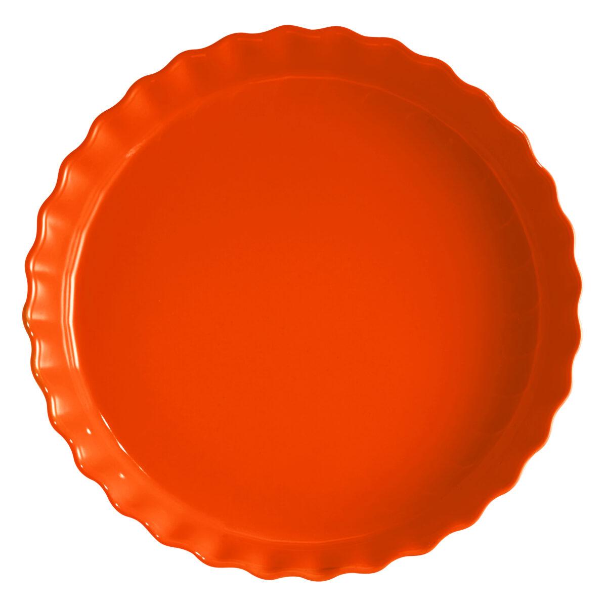 Керамична форма за тарт EMILE HENRY DEEP TART DISH - Ø 32 см, цвят оранжев