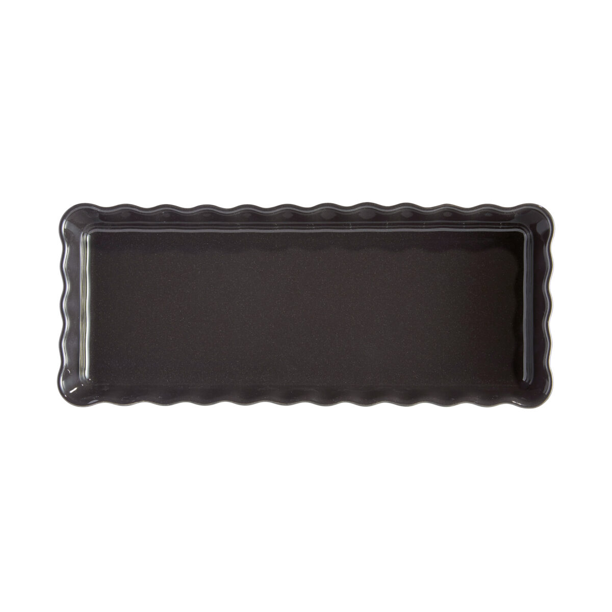 Керамична форма за тарт EMILE HENRY SLIM RECTANGULAR TART DISH - цвят черен
