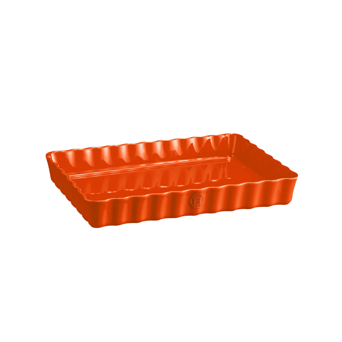Керамична форма за тарт EMILE HENRY DEEP RECTANGULAR TART DISH - цвят оранжев