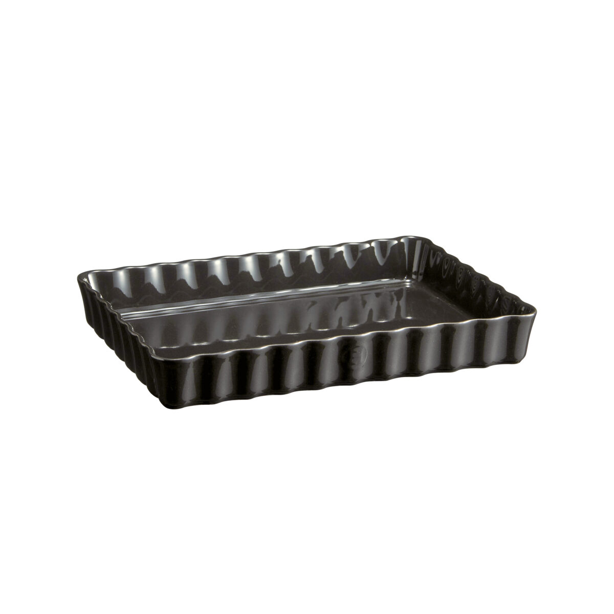Керамична форма за тарт EMILE HENRY DEEP RECTANGULAR TART DISH - цвят черен
