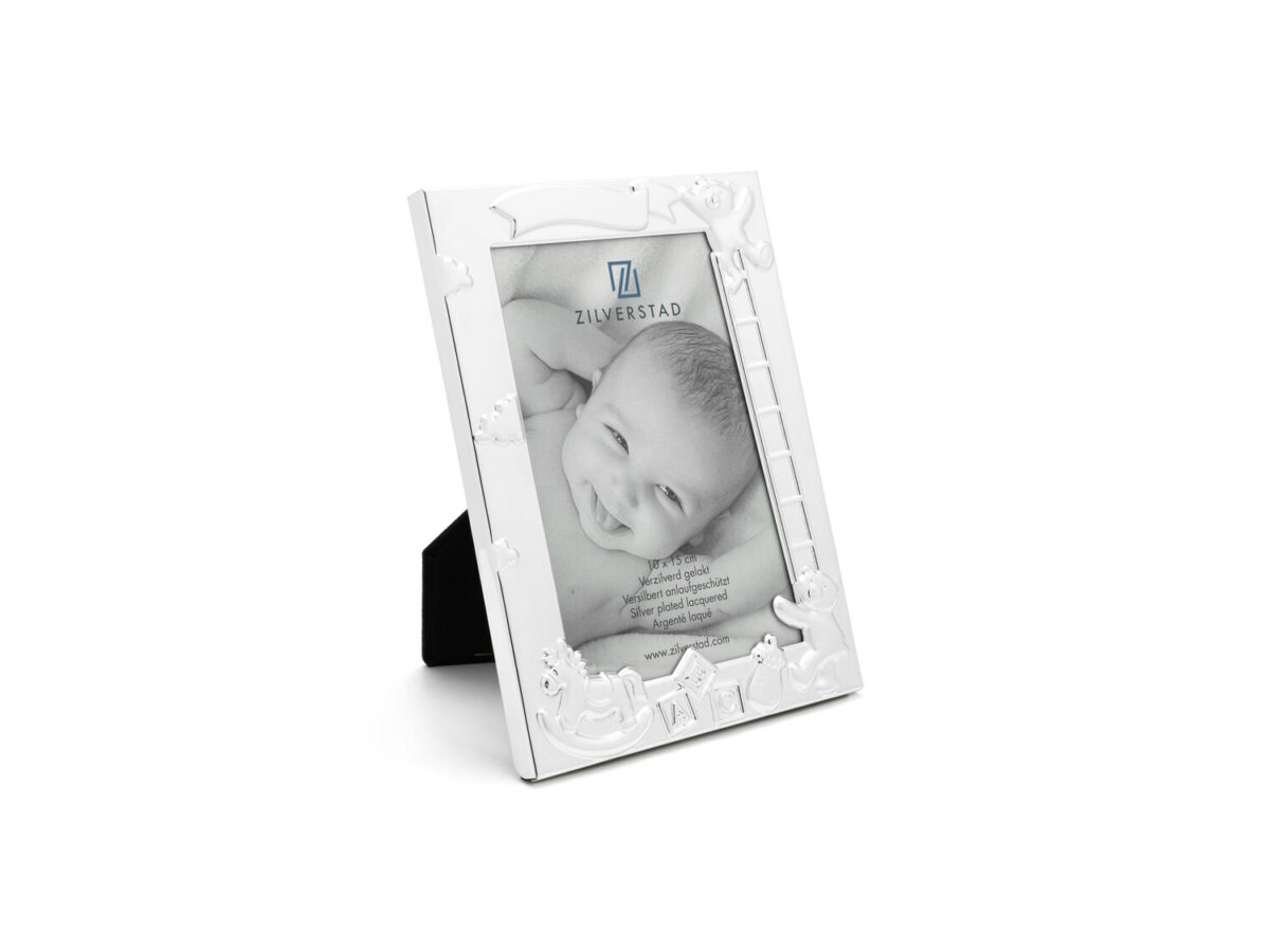 Рамка със сребърно покритие ZILVERSTAD Baby ABC - 10 х 15 см