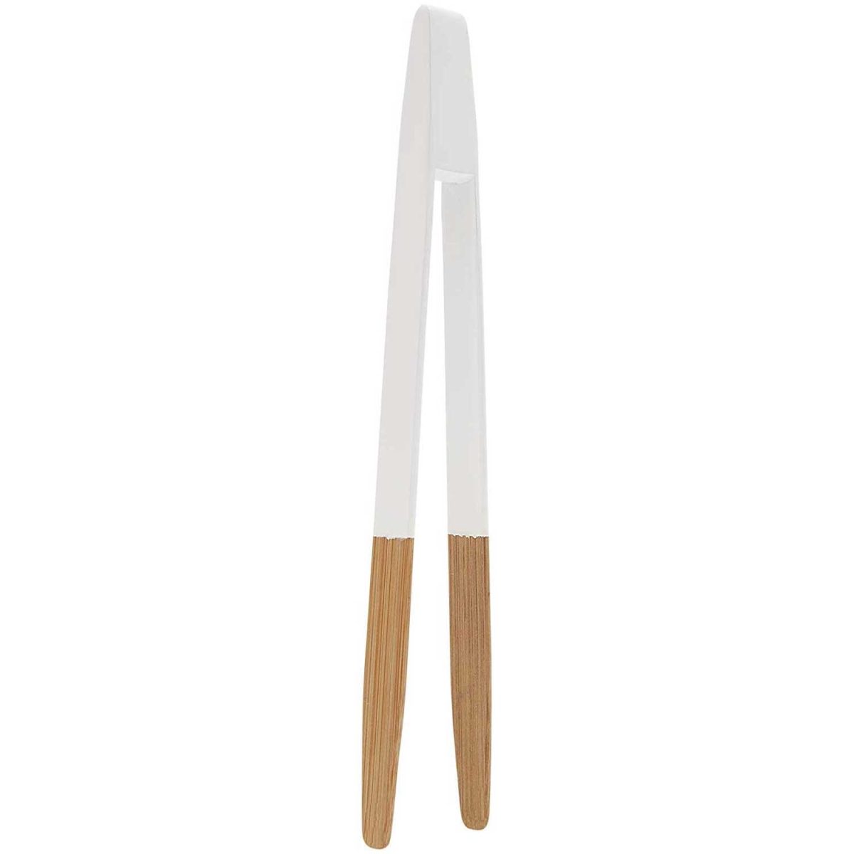 Бамбукова щипка PEBBLY - 24 см, бяла