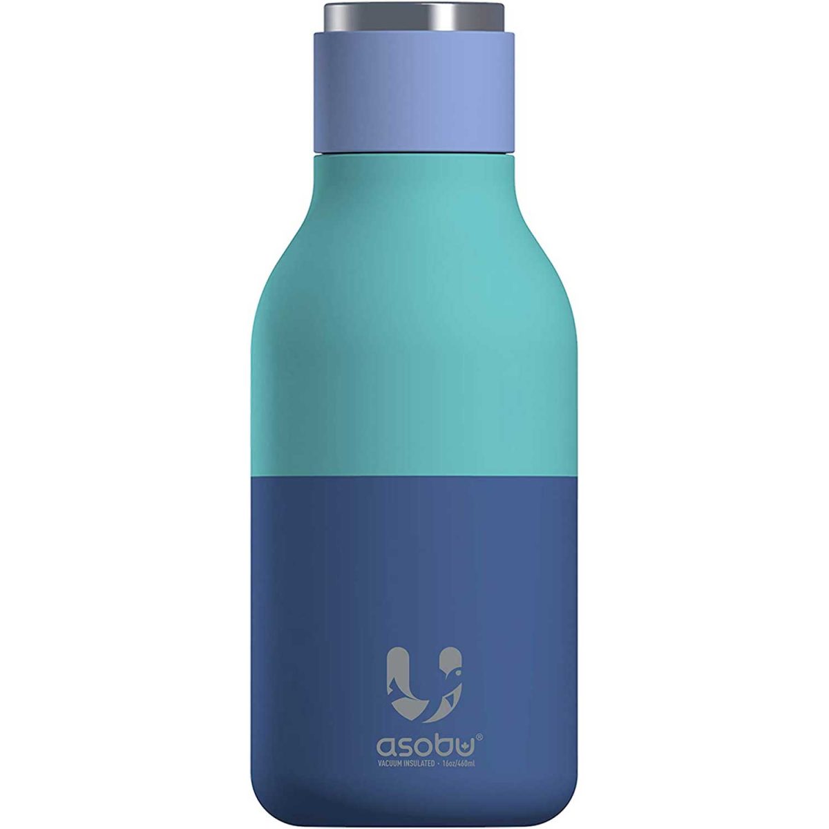 Двустенна термо бутилка ASOBU URBAN - 460 мл, цвят пастелно син