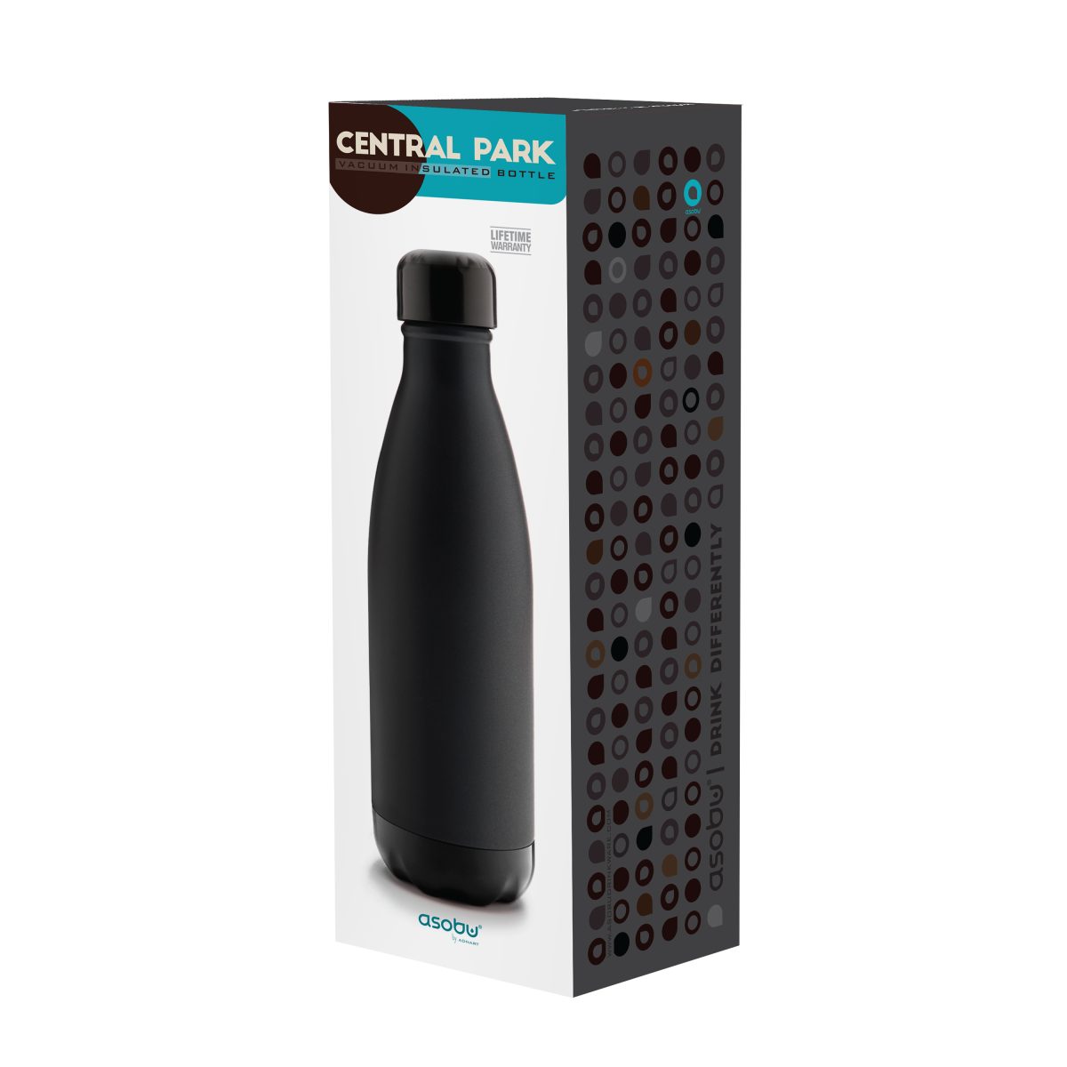 ASOBU Двустенна термо бутилка с вакуумна изолация “CENTRAL PARK“ - 500 мл - цвят златиста/сребриста