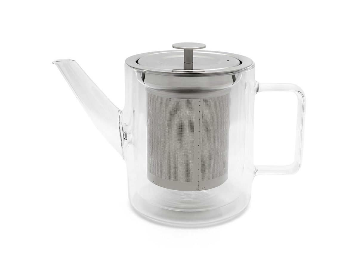 BREDEMEIJER Двустенен стъклен чайник със стоманен инфузер “San Remo“ - 1 л.