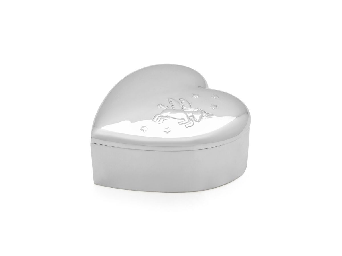 ZILVERSTAD Луксозна кутия сърце “Unicorn“ - цвят сребро