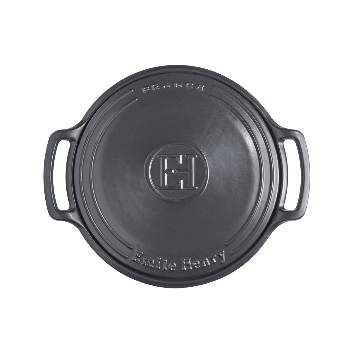 EMILE HENRY Керамична тенджера с капак “Sublime“ Ø 28,5 см. - цвят черен