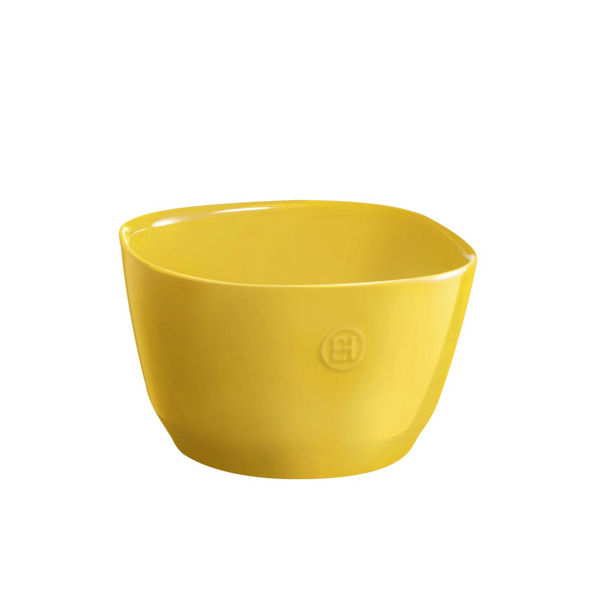 EMILE HENRY Квадратна керамична купа за салата - размер S - 2 л. - жълта