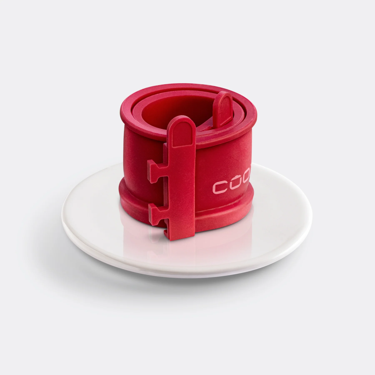COOX Силиконова форма с порцеланова основа Ø 12 - червена